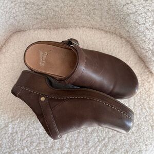 Dansko Brown Leather Clogs